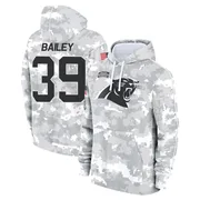 Men's Emani Bailey Carolina Panthers Camo Arctic 2024 Salute to Service Club Fleece Pullover Hoodie