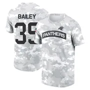 Men's Emani Bailey Carolina Panthers Camo Arctic 2024 Salute to Service Performance T-Shirt