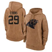 Women's Akayleb Evans Carolina Panthers Brown 2023 Salute To Service Pullover Hoodie