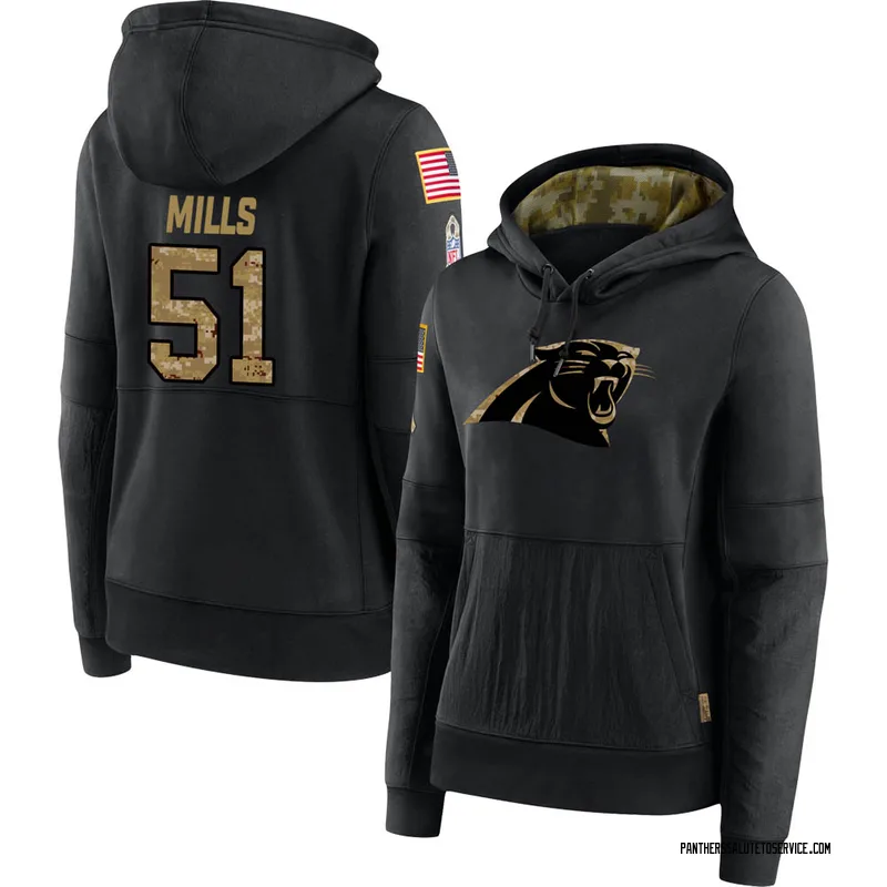 Carolina Panthers 51 Sam Mills Belong Panthers Signature 3D Hoodie