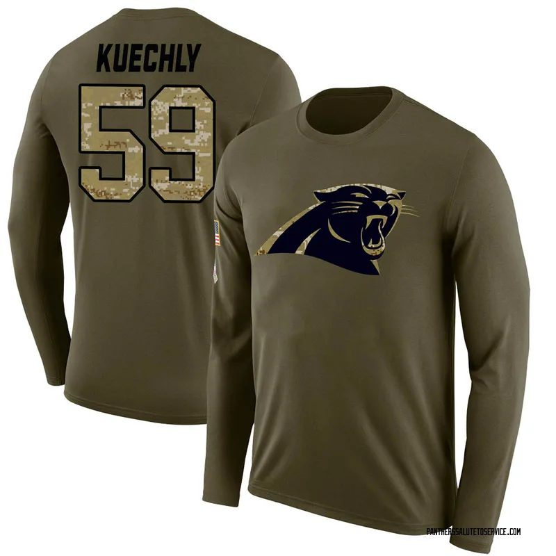 Men's Carolina Panthers Luke Kuechly Nike Olive 2019 Salute to Service  Limited Jersey