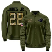 Youth Velus Jones Jr. Carolina Panthers Olive Salute to Service Sideline Performance Jacket